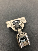 Blum 39C358B.16 BLUMOTION 1 Inch Compact Full Overlay Press-In Doweled Cabinet Door Hinge with 110-Degree Opening Angle and Soft Close Function - Nickel Plated