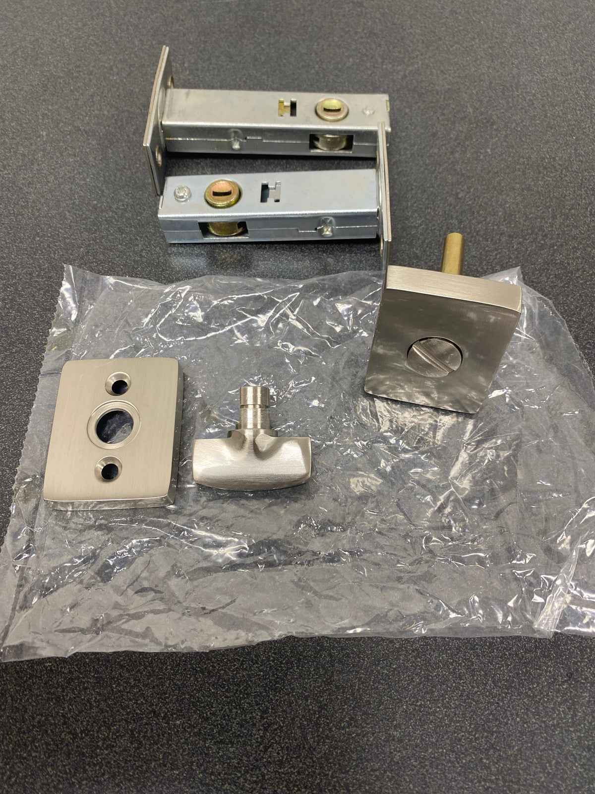 Emtek 818TPUS15 Modern Square Privacy Deadbolt - Satin Nickel