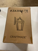 Craftmade Briarwick Small Wall Mount Textured Matte Black