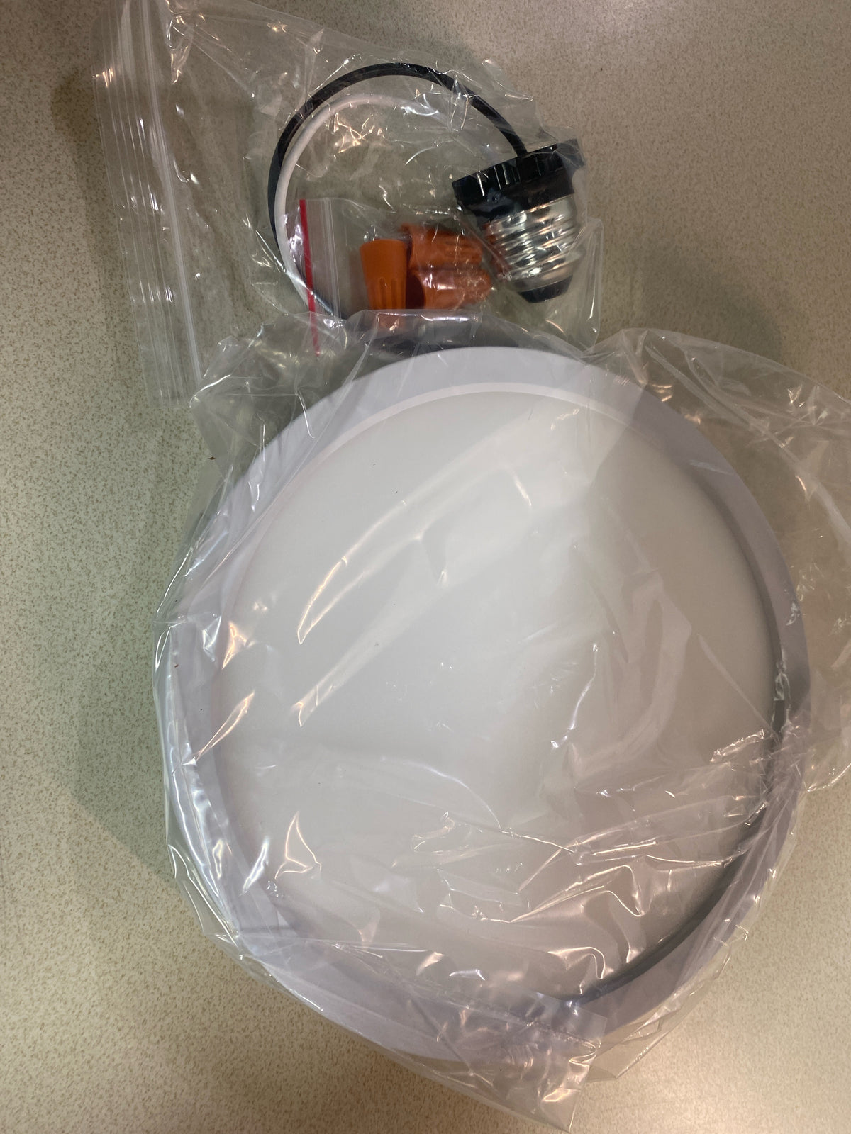 Bulbrite 773607 7" Wide LED Flush Mount Ceiling Fixture with Adjustable Color Temperature - White