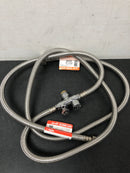 Sharkbite 26039 1/2 in. Brass Push-to-Connect x 3/4 in. FHT 60 in. Dishwasher x 1/2 in. FIP 30 in. Faucet Installation Kit