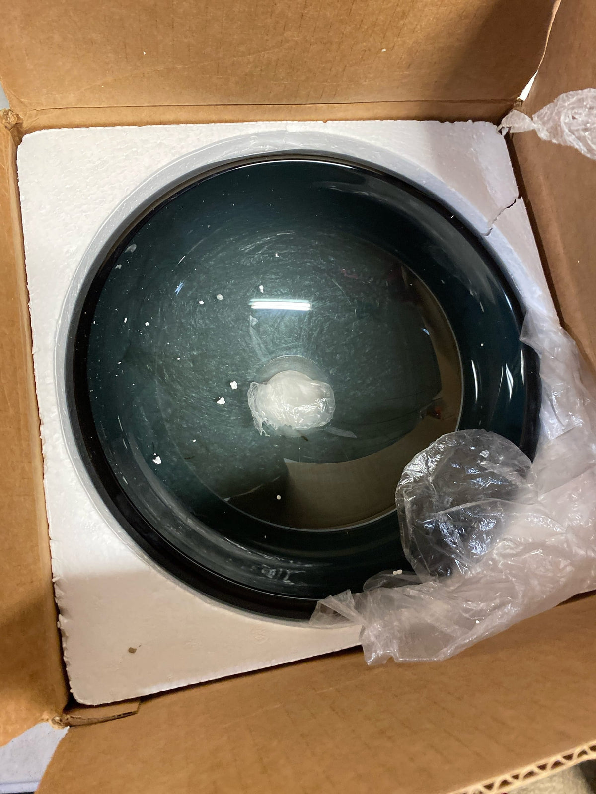 Miseno MVS-TIS-168-12-NODRAIN Marrone 12" Circular Glass Vessel - Grey