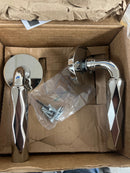 Emtek 505TRUS14 Tribeca Reversible Non-Turning Two-Sided Dummy Door Lever Set from the SELECT Brass Collection - Lifetime Polished Nickel