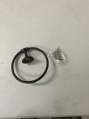 Alno A6740-BRZ Charlie's 6" Round Traditional Solid Brass Bathroom Towel Ring - Bronze