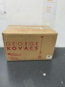 Kovacs P351-618 Alluria 1 Light 6" Wide Mini Pendant with Etched Opal Glass Shade - Weathered Black / Autumn Gold