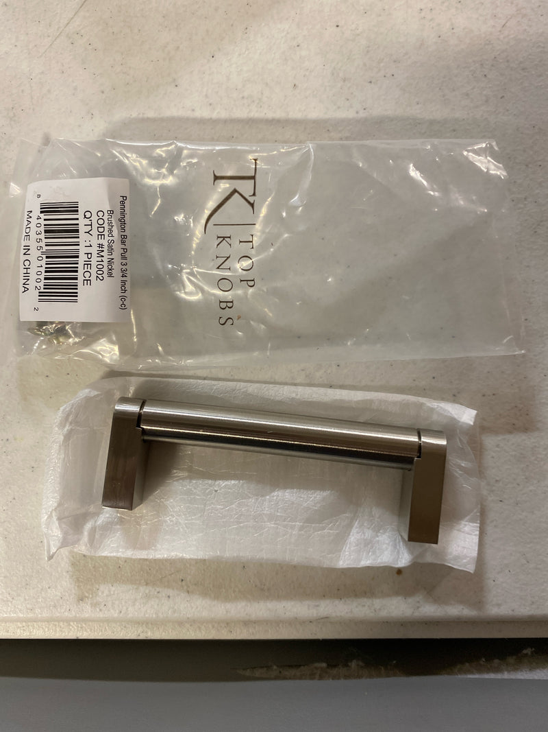 Top Knobs M1002 Pennington 3-3/4 Inch Center to Center Handle Cabinet Pull from the Bar Pulls Collection - Brushed Satin Nickel