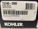 Kohler K-73146-2MB Composed Double Robe Hook Rack - Vibrant Brushed Moderne Brass