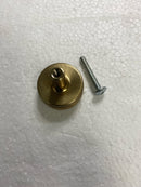 Emtek 86655KNKUS4 Knurled 1-1/4 Inch Mushroom Cabinet Knob from the SELECT Collection - Satin Brass