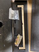 Alno D420-12-PC Block 12" Center to Center Solid Brass Square Appliance Handle / Appliance Pull - Polished Chrome