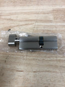 INOX CYEU-3550TK-15 European Mortise Cylinder C Keyway for 2-1/4 Inch to 2-1/2 Inch Thick Doors with 1-3/8 Inch Outside and 2 Inch Inside Bolt Measurements - Satin Nickel