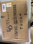 Elegant Lighting LD7317W6BRA Cordelia 10" Tall Bathroom Sconce - Brass / Frosted White