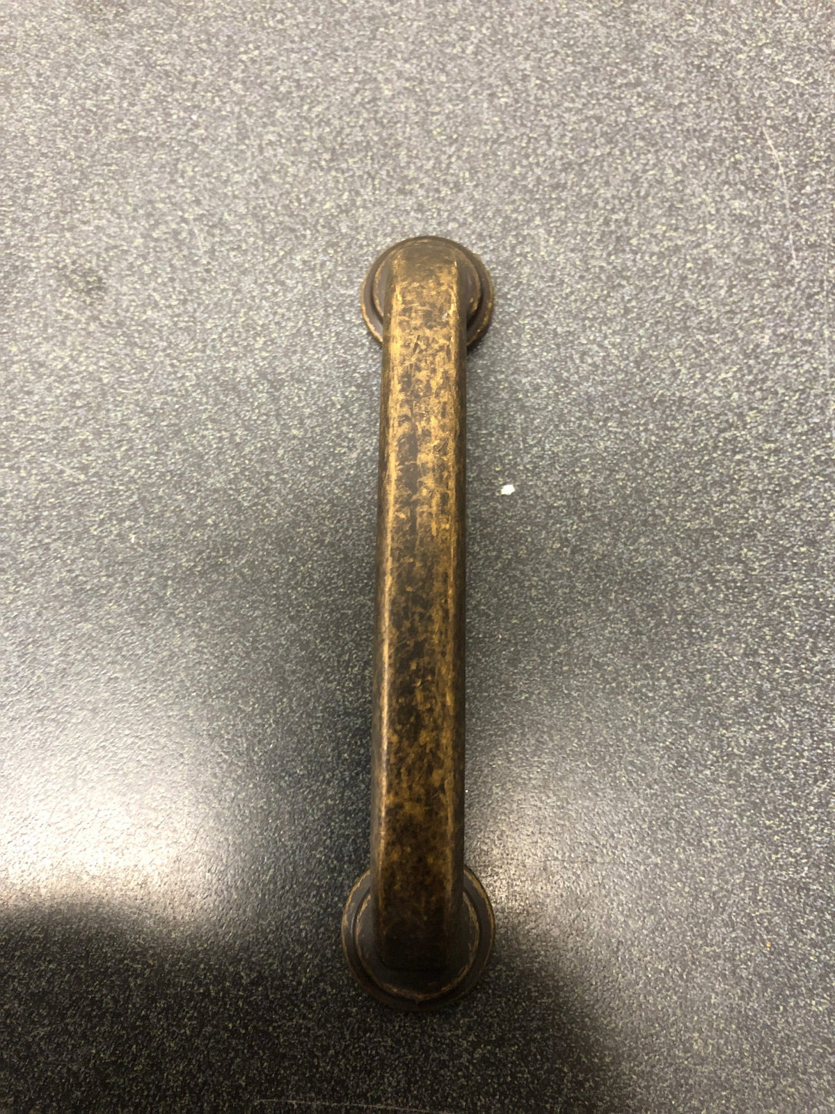 Jeffrey Alexander 527ABM-D Bremen 1 Series 3-3/4"  Center to Center Curved Cabinet Handle / Drawer Pull - Distressed Antique Brass