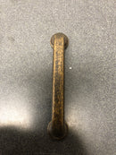 Jeffrey Alexander 527ABM-D Bremen 1 Series 3-3/4"  Center to Center Curved Cabinet Handle / Drawer Pull - Distressed Antique Brass