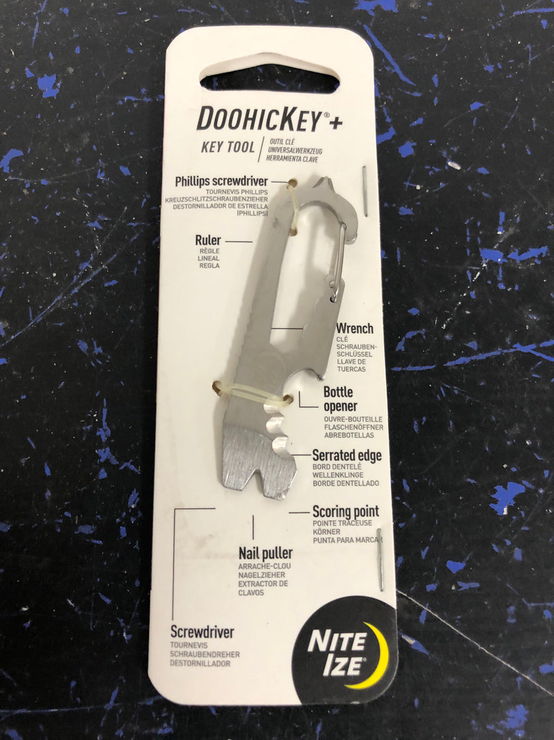 Nite Ize KMTSE-11-R3 DoohicKey Keychain Multi Tool, 1 Count (Pack of 1), Stainless Steel