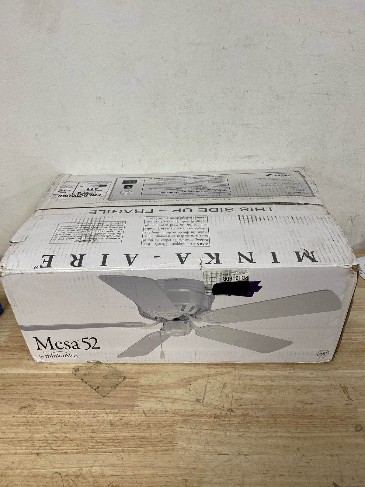 MinkaAire F565-BN Mesa 52" 5 Blade Indoor Flush Mount Fan - Brushed Nickel