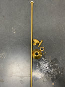 Signature Hardware 477103 Toilet Supply Kit with 5/8" OD X 3/8" OD Angle Stop - Brushed Gold