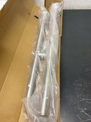 Signature Hardware 320412 Pickens 23" T-Shape Grab Bar with Leg Support - Brushed Stainless Steel