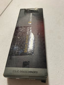 Deltana DSB45B4 4-1/2" x 4-1/2" Ball Bearing Square Corner Full Mortise Hinge - Pair - Satin Brass