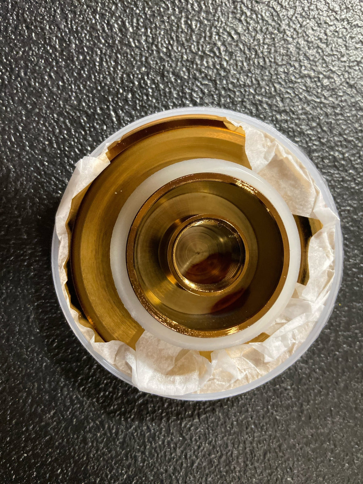 Signature Hardware SH439071BG Finished Drain Cap - Brushed Gold