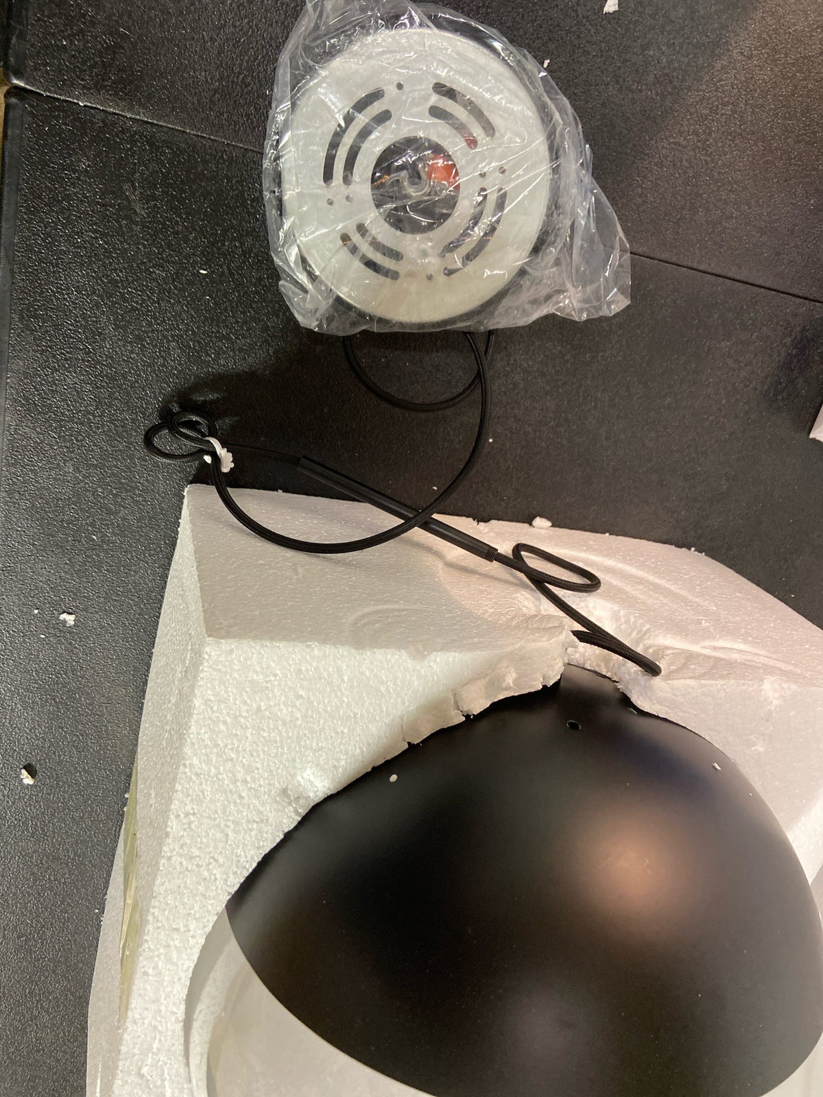 Elegant Lighting LD6045BK Eclipse 14" Wide Pendant - Black