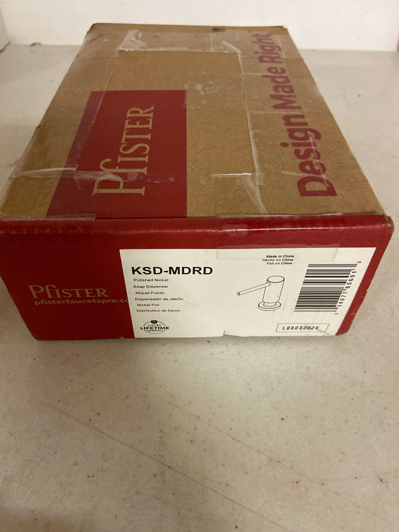 Pfister Modern Kitchen Soap Dispenser in Polished Nickel KSD-MDRD