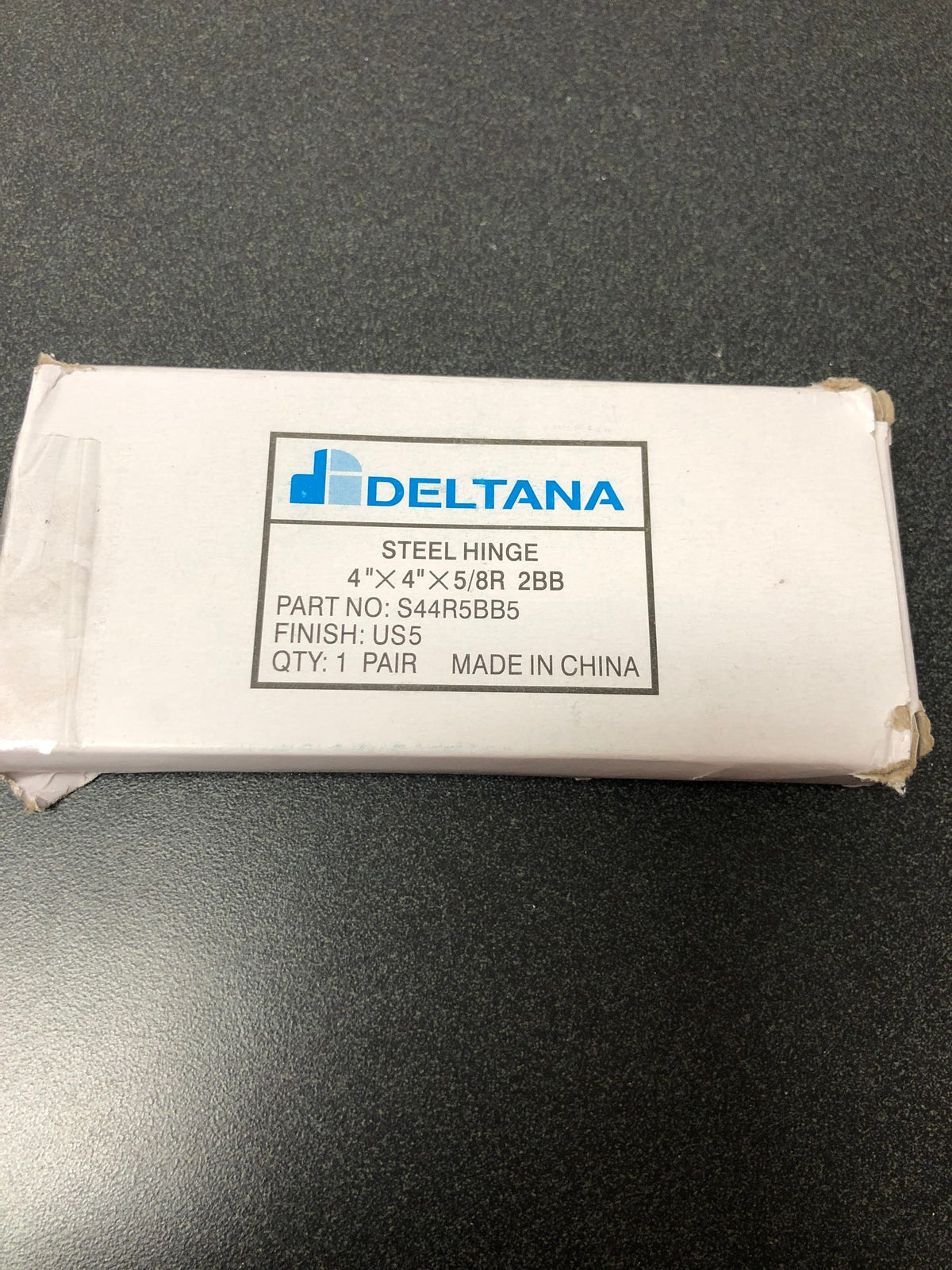 Deltana S44R5BB5 4" x 4" Ball Bearing 5/8" Radius Corners Mortise Hinge - Pair - Antique Brass