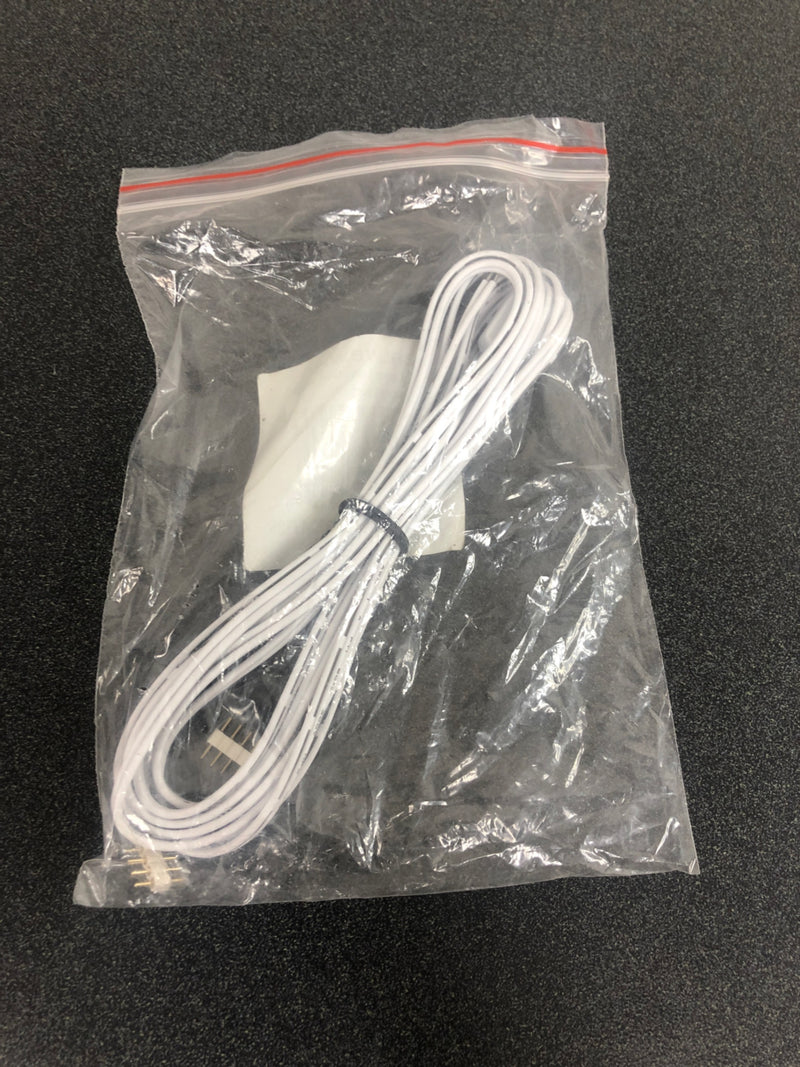 Kichler 2slw8 8 foot power supply lead for damp rated tape lights - white
