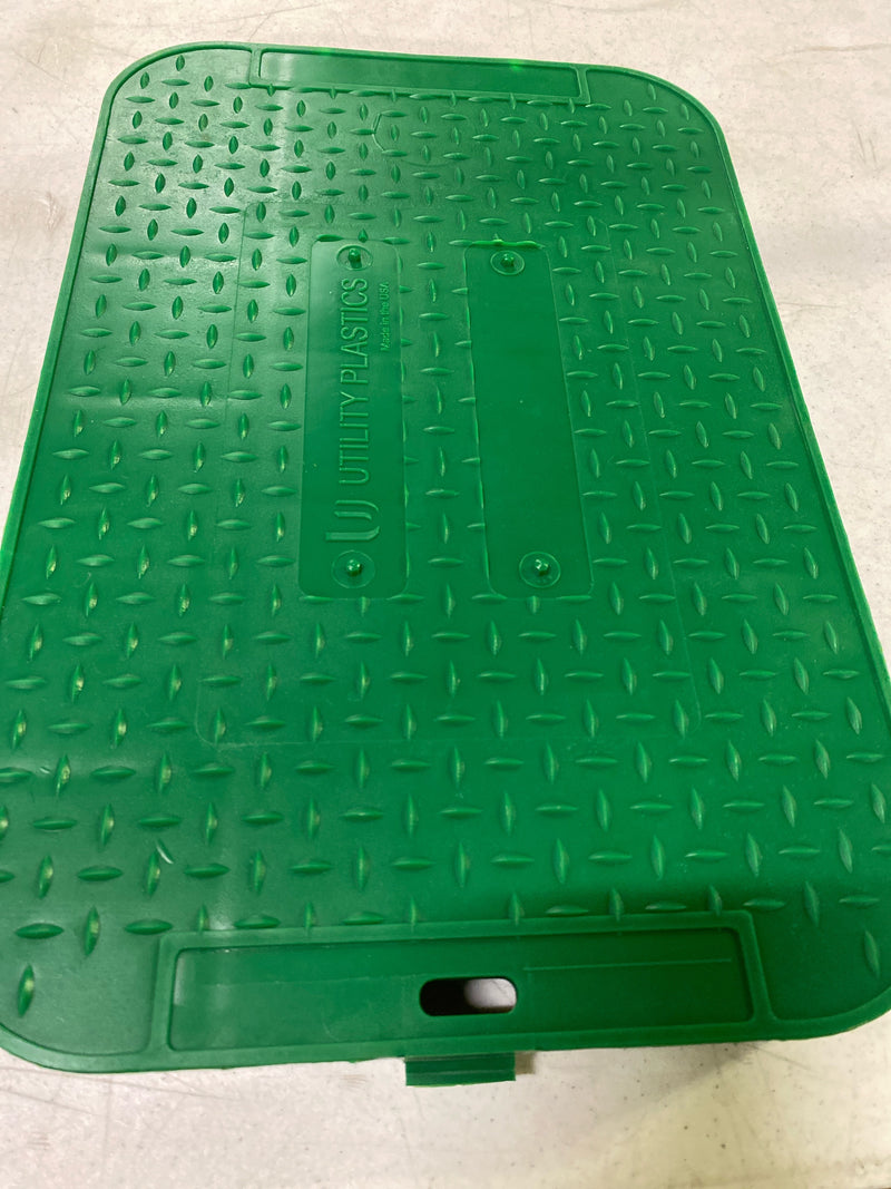 Unbranded JD2102SGL 15 in. x 10 in. x 1.75 in. Square Meter/Valve Box Green Lid