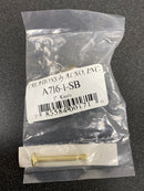 Alno A716-1-SB Moderne 1" Round Flat Mushroom Cabinet Knob Drawer Knob - Solid Brass - Satin Brass