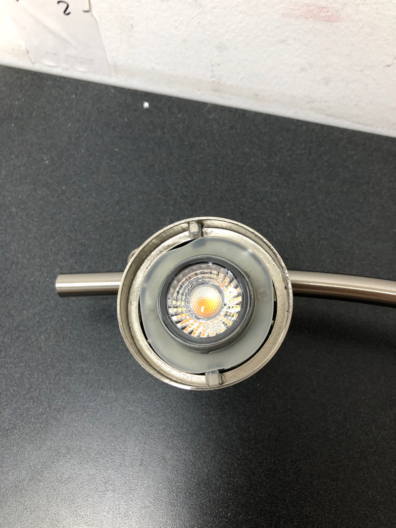 2.6 ft. 4-Light Brushed Nickel Integrated LED Track Lighting Kit
