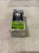 Leviton 15-Amp 120/277-Volt Decora Plus Rocker 3-Way AC Quiet Switch, 5693-2T, Light Almond