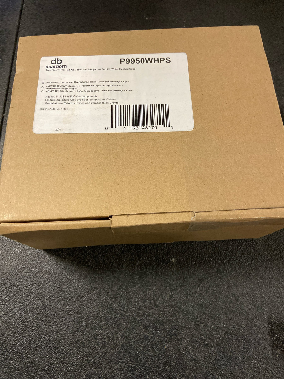 Dearborn P9950WHPS True Blue 1-1/2" Tub Drain Kit - with Overflow - White
