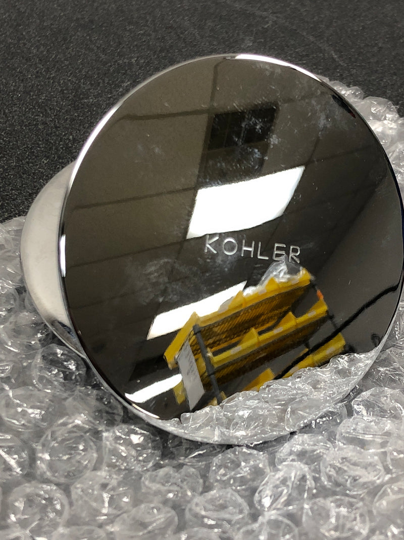 Kohler K-T37392-CP PureFlo Contemporary Rotary Turn Cable Bath Drain Trim - Polished Chrome