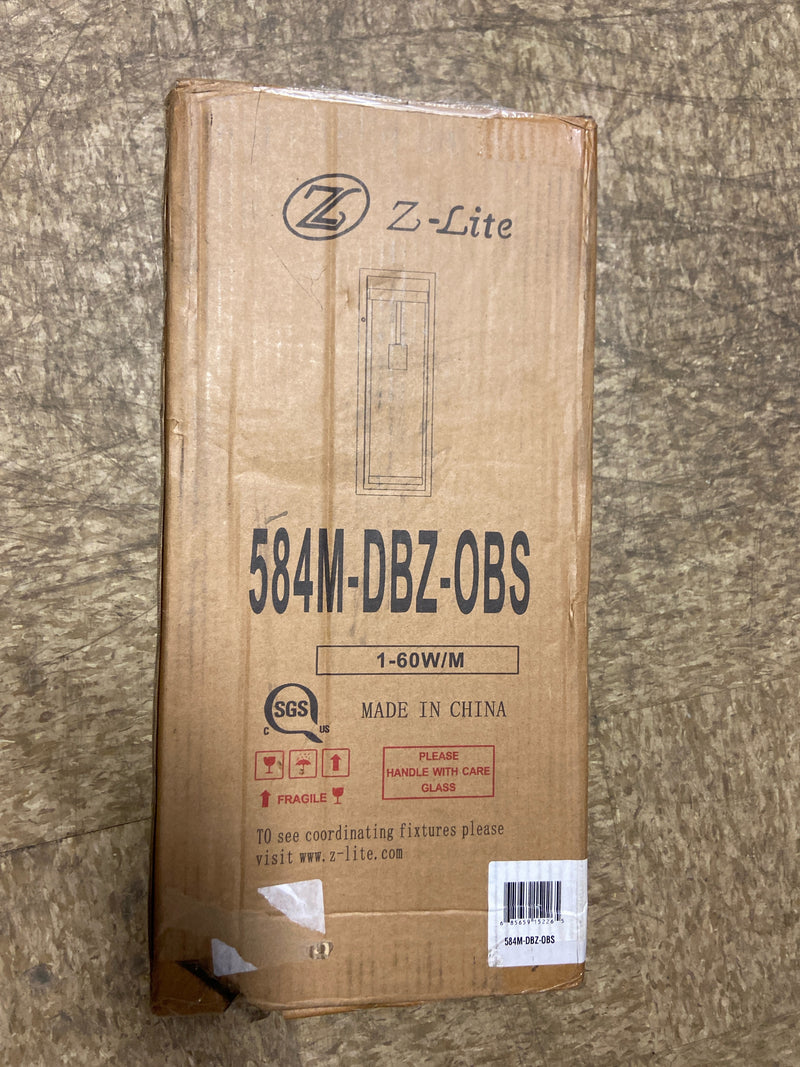 Z-Lite 584M-DBZ-OBS Dunbroch 18" Tall Outdoor Wall Sconce - Deep Bronze / Outdoor Brass