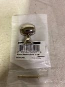 Alno A981-18-PN Royale 1-1/8" Estate Traditional Solid Brass Oval Cabinet Knob / Drawer Knob - Polished Nickel