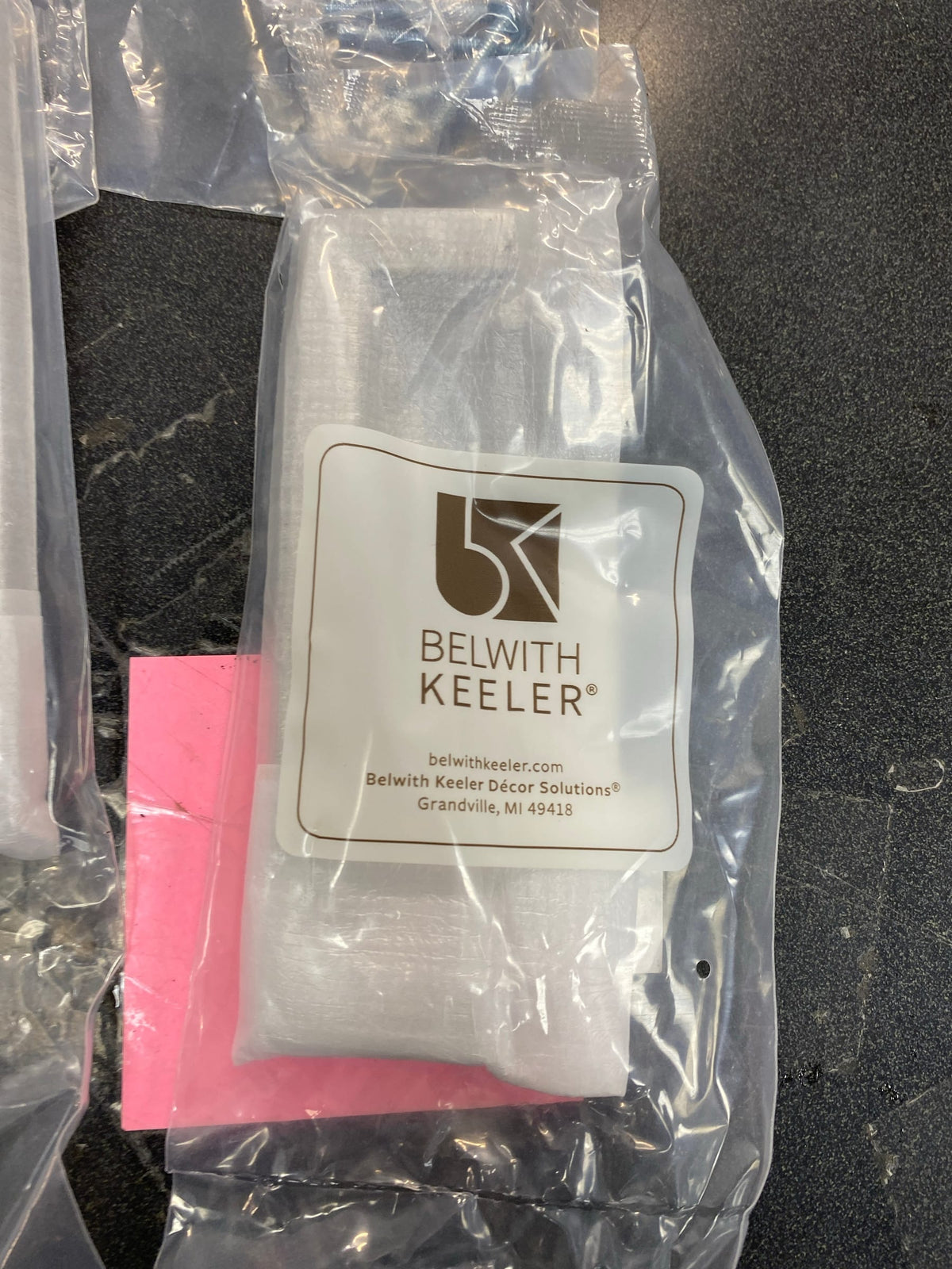 Belwith Keeler B077989SN Coventry 5-1/16" Center to Center Square Grip Cabinet Handle / Drawer Pull - Satin Nickel