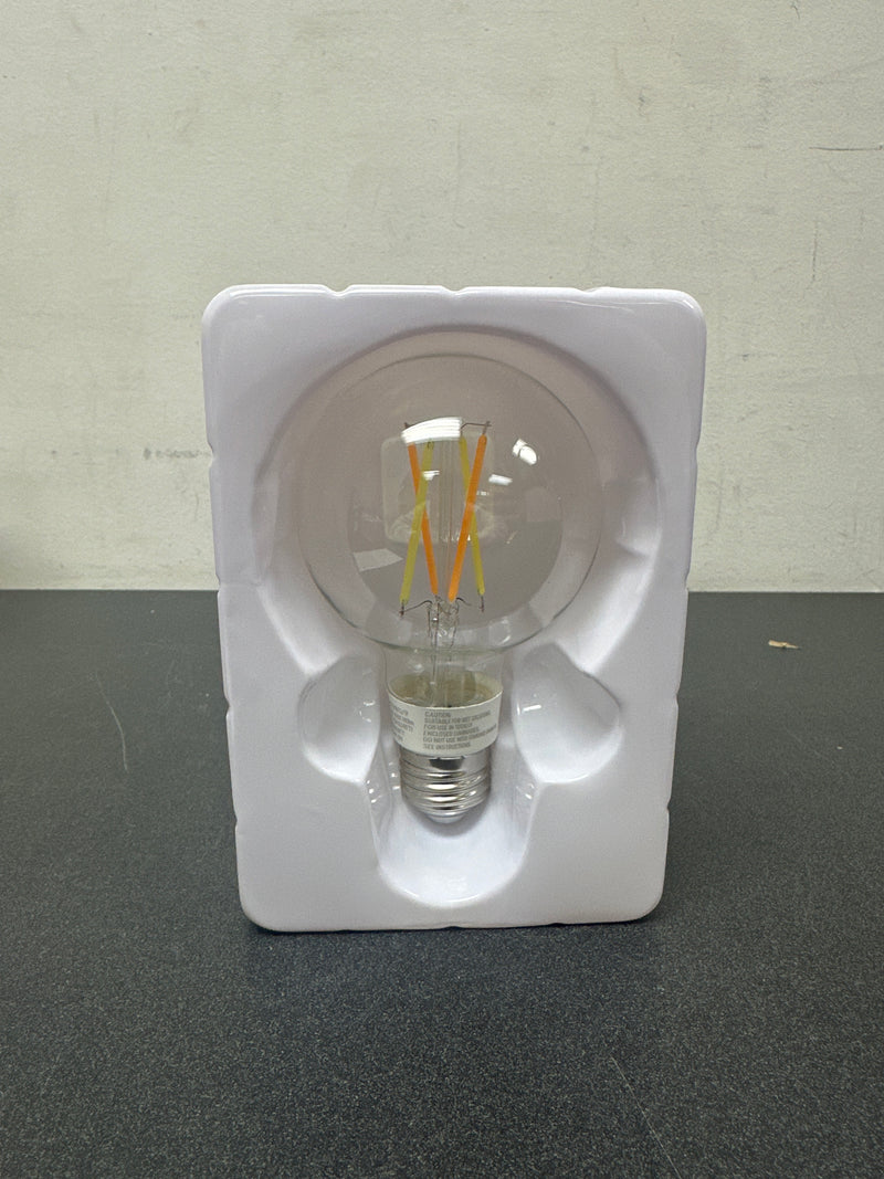 Bulbrite 293120 Single 5.5 Watt Vintage Edison Dimmable G25 Medium (E26) LED Bulb - 600 Lumens, 2200K, and 80CRI - Clear