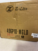 Z-Lite 496P10-MGLD Bon Air 10" Wide Pendant - Modern Gold
