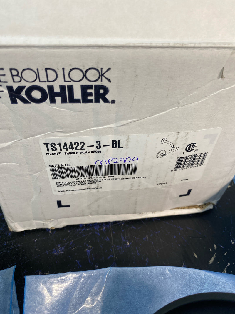 KOHLER Purist Rite-Temp shower trim with cross handle and 2.5 gpm showerhead