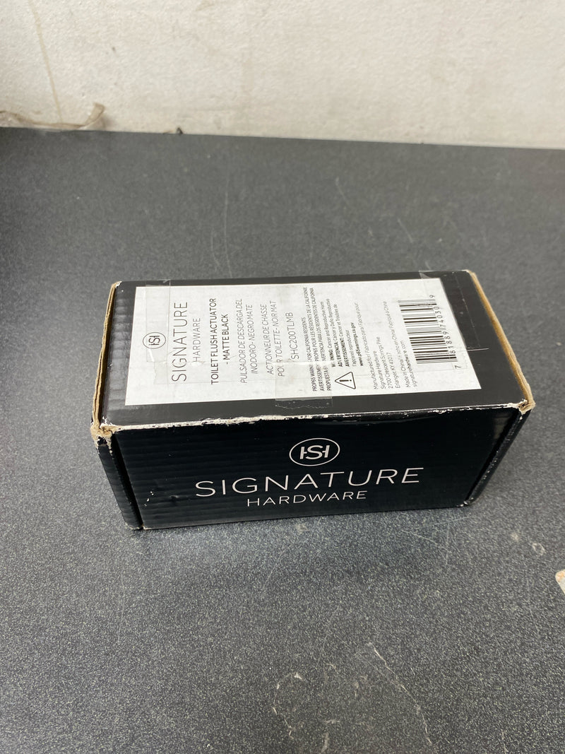 Signature Hardware SHC200TLMB Push Button Flush Actuator - Matte Black