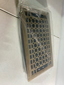 Signature Hardware 301643 Honeycomb Brass Floor Register - 6" x 10" (6-5/8" x 11-1/8" Overall) - Antique Brass