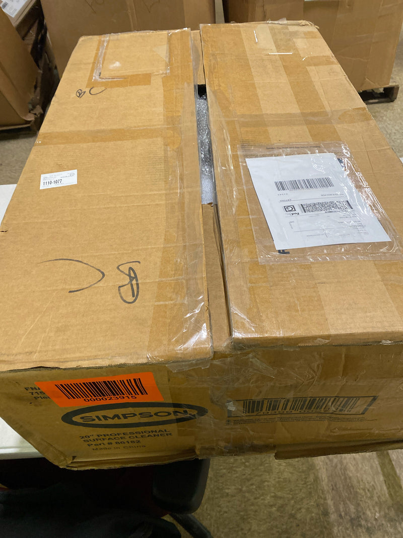 Simpson 80182 Universal 20 in. Surface Cleaner for Hot/Cold Water Pressure Washers Rated Up To 4500 PSI