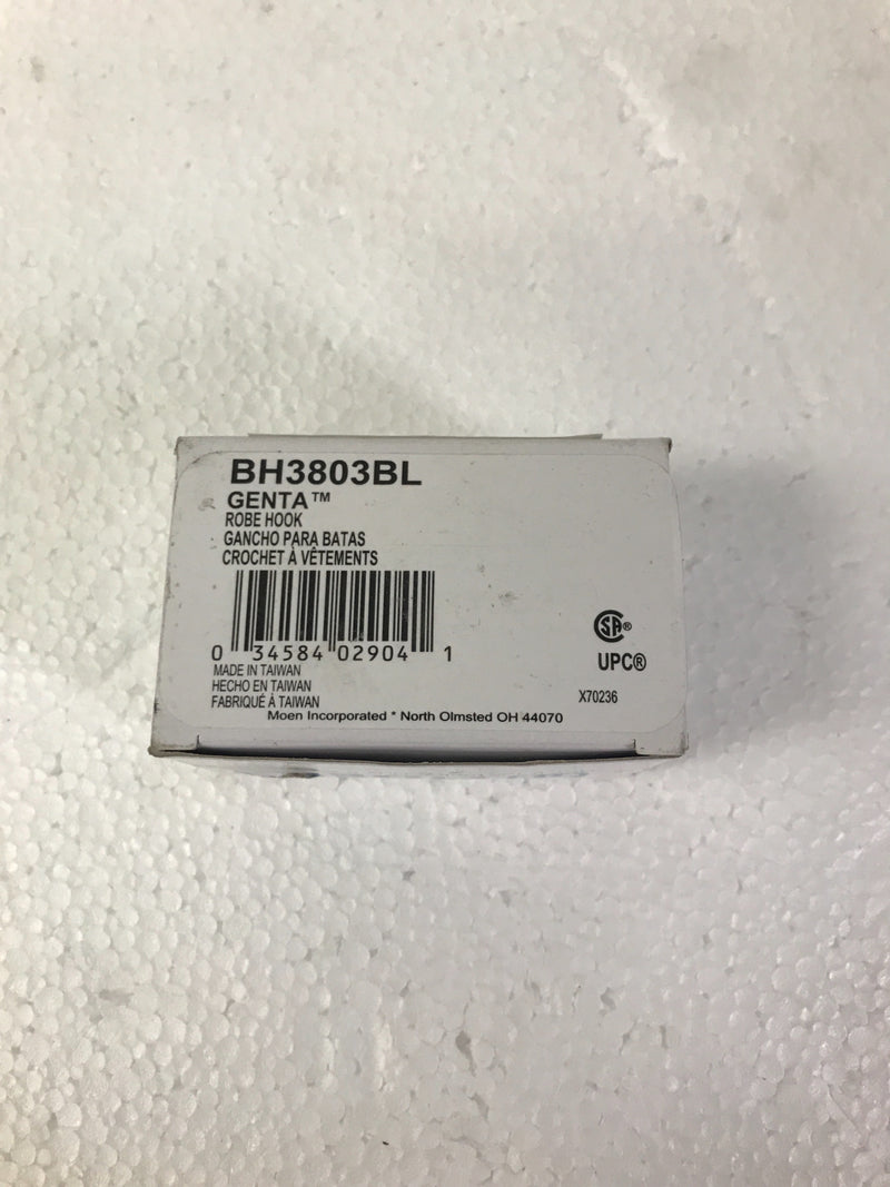 MOEN Genta Single Robe Hook in Matte Black-BH3803BL