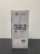 Z-Lite 576S-BK-LED Edge 12" Tall LED Outdoor Wall Sconce - Black