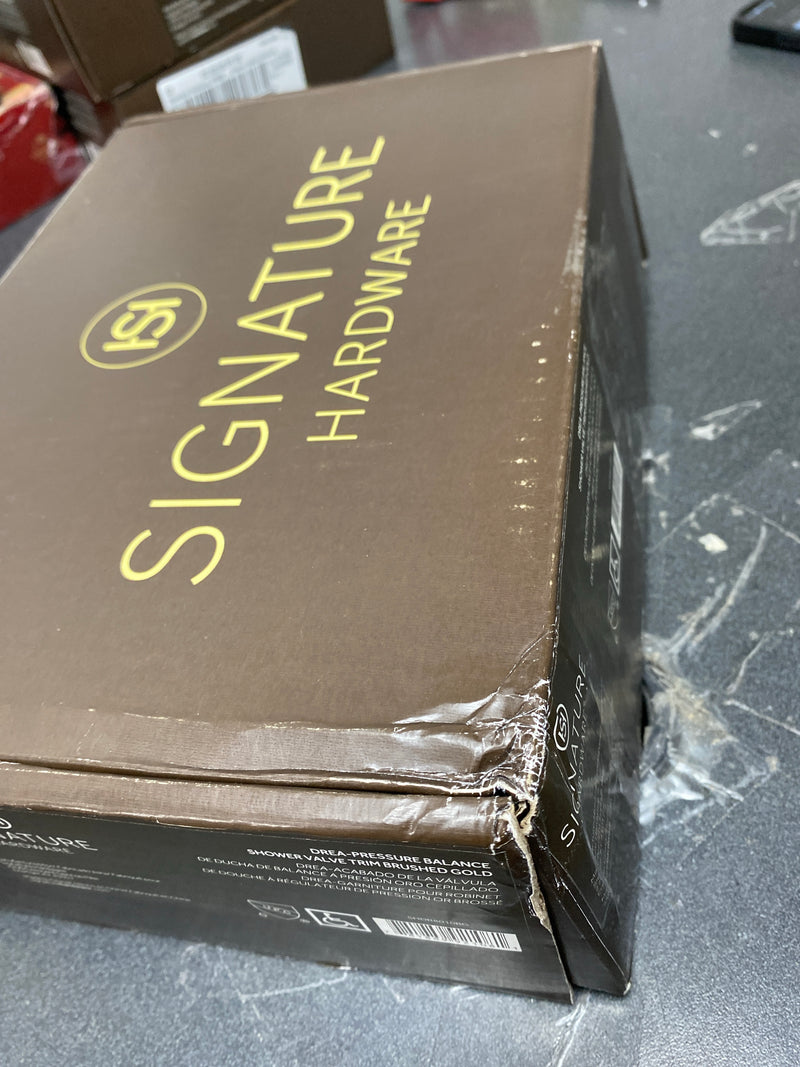 Signature Hardware 485027 Drea Pressure Balanced Valve Trim Only with Single Lever Handle - Less Rough In - Brushed Gold