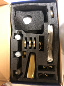 Forclover SMD-88058BG Triple Handle 10-Spray Tub and Shower Faucet 1.8 GPM in. Brushed Gold Wall Mount Shower System Valve Included