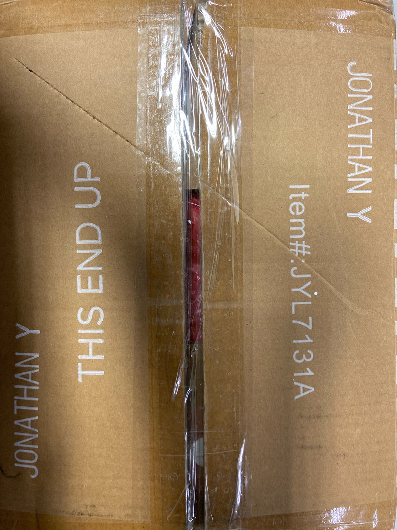 Jonathan y JYL7131A Penelope 11.75 in. Modern Industrial Iron Feline LED Kids' Lamp, Pink