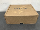 EMTEK Disk Rosette Dummy, Pair with Matching Finish Hermes Lever - Choice of 6 Finishes - 5059HERUS19 - Flat Black (US19)