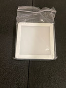 DALS Lighting 4006SQ-4K-WH Ultra-Slim 3" Wide 4000K LED Square Under Cabinet Recessed Puck Light - White