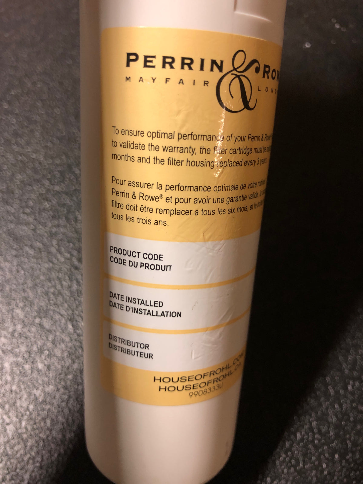 ROHL U.PRF1 PERRIN & ROWE HOT WATER REPLACEMENT FILTER CARTRIDGE